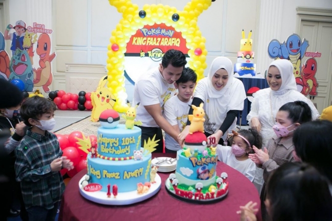 Deretan Potret Perayaan Ulang Tahun King Faaz ke-10, Heboh Bertema Pikachu