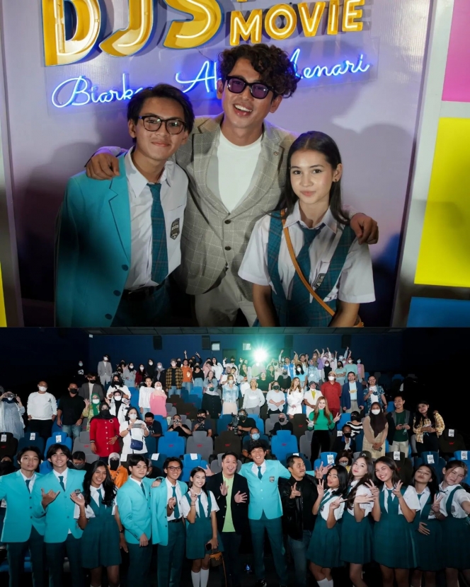 Bikin Baper, Ini 10 Potret Mesra Rey Bong dan Sandrinna Michelle saat Premiere Dari Jendela SMP The Movie