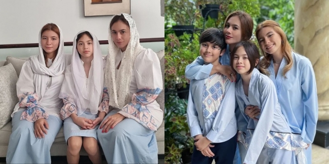7 Potret Wulan Guritno Rayakan Idul Fitri Bareng Tiga Anak dan Keluarganya, Kece Bak Masih Remaja