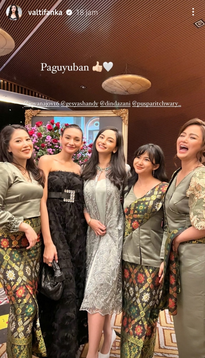 Potret Bridesmaid di Pernikahan Masayu Clara dan Qausar Harta, Dinda Azani Cantik Banget!