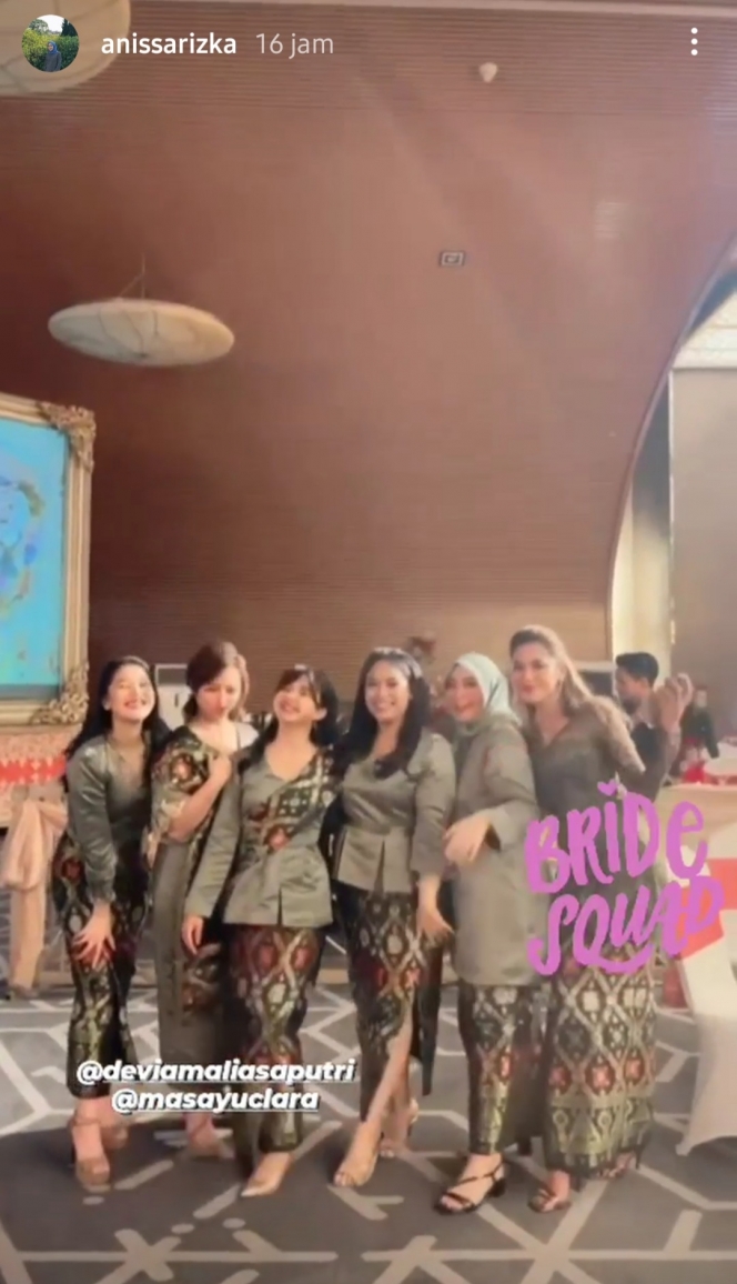 Potret Bridesmaid di Pernikahan Masayu Clara dan Qausar Harta, Dinda Azani Cantik Banget!