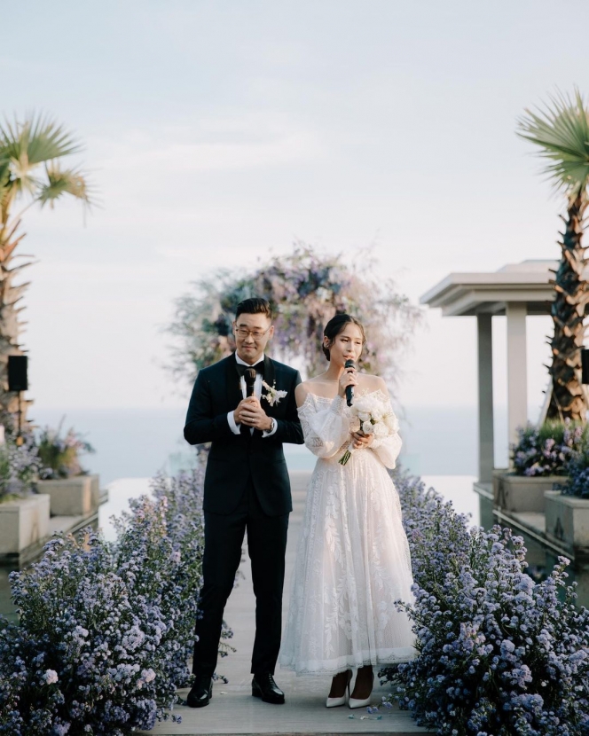 10 Potret Resepsi Pernikahan Maudy Ayunda dan Jesse Choi di Bali, Digelar Outdoor di Pinggir Laut