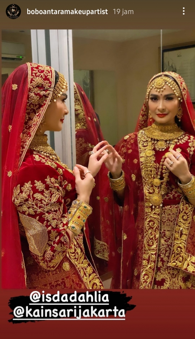 Potret Perayaan Ulang Tahun Iis Dahlia Bertema Bollywood, Cantik Berbalut Kain Sari India