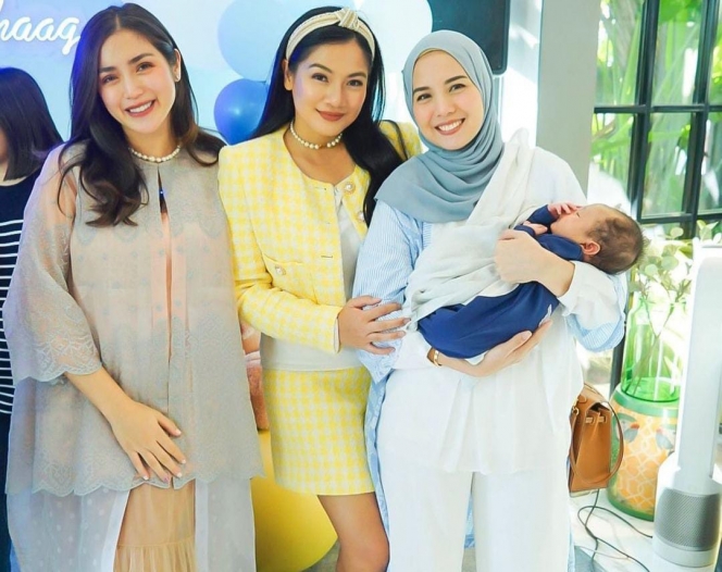 Ini Momen Perayaan 1 Bulan Baby Don Anak Jessica Iskandar, Dihadiri Nia Ramadhani dan Teman Seleb Lainnya