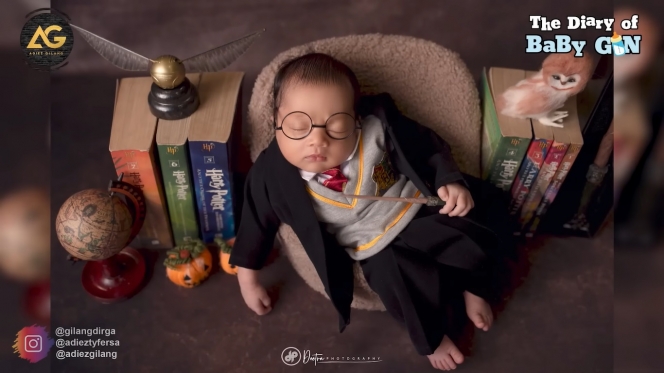 11 Potret New Born Fotoshoot Baby Gin Anak Gilang Dirga dan Adiezty Fersa, Lucu dan Gak Rewel!