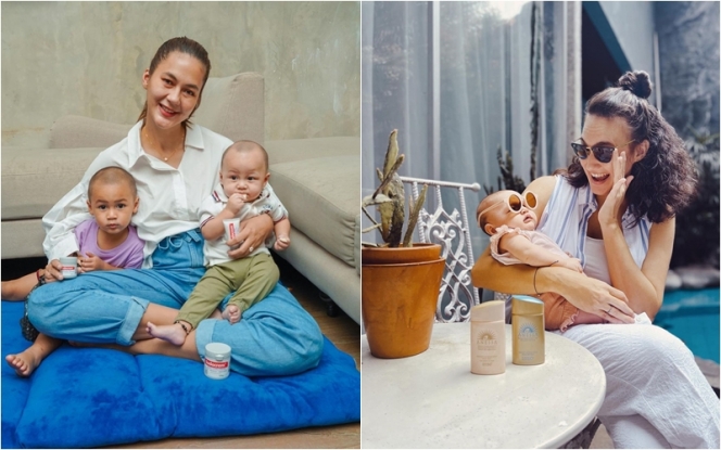 Adu Gaya Paula Verhoeven dan Nadine Chandrawinata, Dulu Model Kondang Kini Jadi Ibu-Ibu Kece