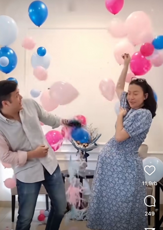 Ini Momen Gender Reveal Karina Nadila yang Dirayakan Sederhana, Pink atau Biru Nih?