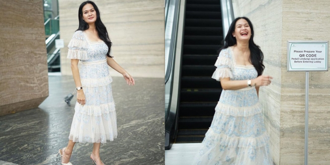 Bak Cewek Peri Masa Kini, Ini Potret Menawan Donna Harun dalam Balutan Gaun Putih