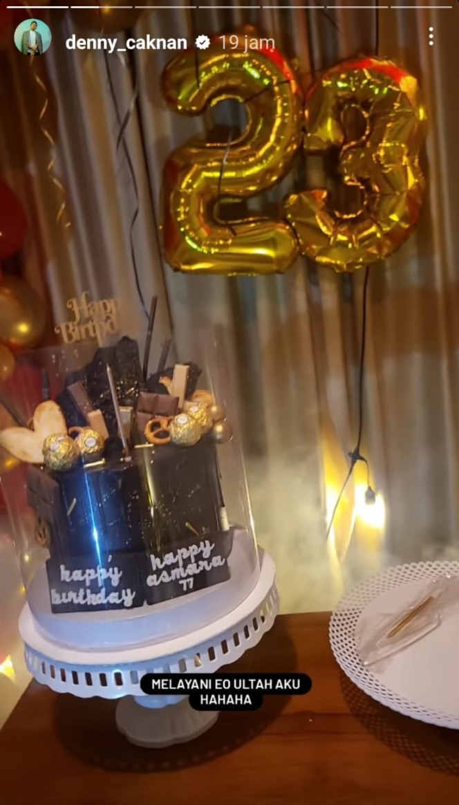 Sweet Banget, Ini Momen Denny Caknan Berikan Kejutan Ulang Tahun Happy Asmara ke-23