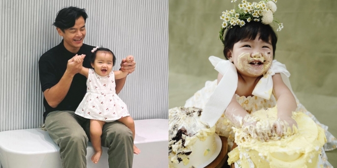 Genap Setahun, Ini 10 Potret Gemoy Baby Gianna Anak Dion Wiyoko yang Hobi Tersenyum