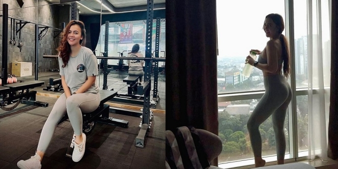 Potret Terbaru Ratu Rizky Nabila saat Nge-gym, Pamer Body Goals Usai Melahirkan 