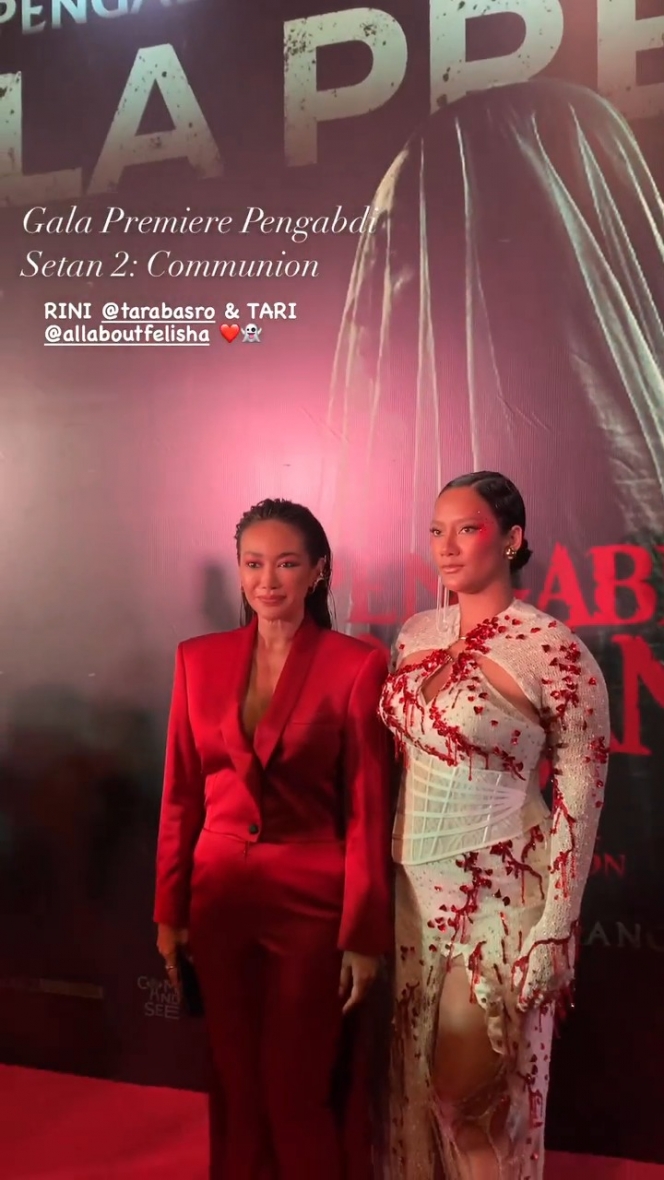 10 Potret Tara Basro Hadir di Gala Premiere Pengabdi Setan 2, Anggun Kenakan Gaun Berdarah dengan Belahan Tinggi