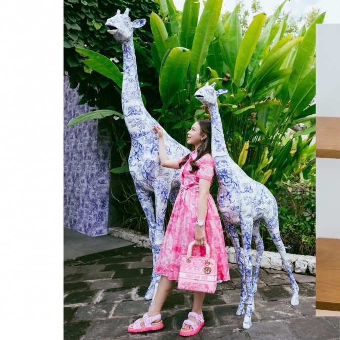 8 Potret Rossa Kunjungi Dior Pop Up Store di Bali, Kenakan Dress Selutut Unyu Bak Anak Gadis