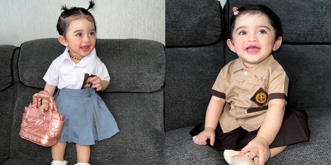 Cosplay Jadi Anak Sekolahan, Ini Potret Baby Guzel Anak Ali Syakieb Pakai Seragam Biru Putih sampai Pramuka