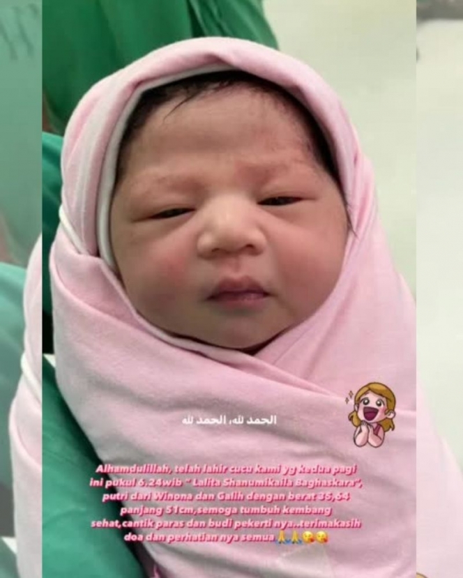 7 Potret Baby Mikaila, Anak Pertama Winonan Willy yang Cantik dan Punya Hidung Mancung