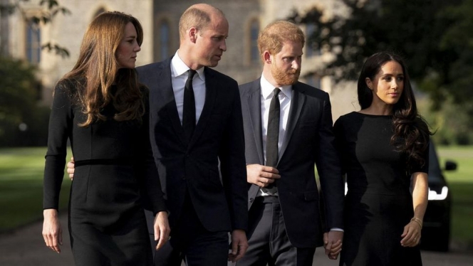 Potret Pangeran William dan Pangeran Harry bareng Istri Masing-Masing, Akhirnya Tampil Berempat Lagi