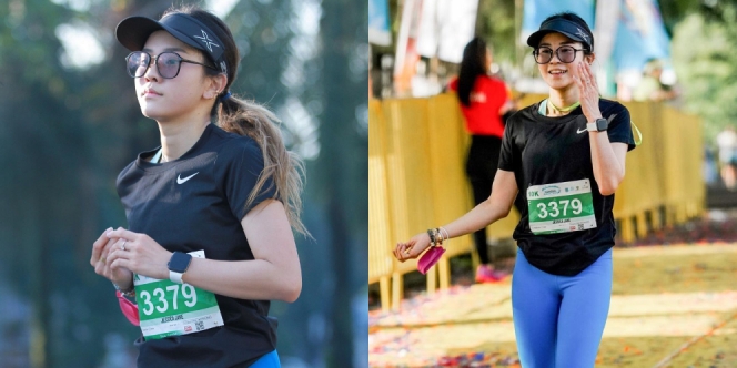 6 Potret Jessica Jane Lari Maraton, Meski Berkeringat tapi Masih Tetap Cantik!