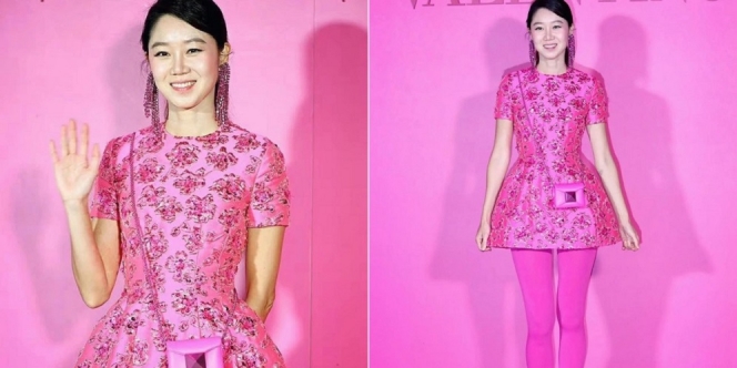 7 Potret Gong Hyo Jin Pakai Outfit Pink Mencolok, Tetap Pertahankan Khas Vintage yang Memukau Abis!