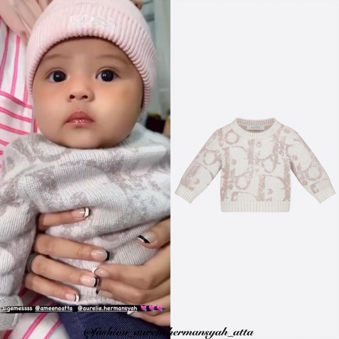 Deretan Style Baby Ameena yang Tampil dengan Baju Brand Mewah, Imut-Imut Mahal lho~