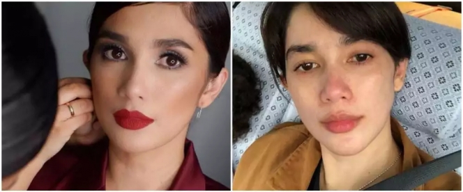 11 Potret Ussy Sulistiawaty saat Pakai Vs Tanpa Makeup, Alis Tebal dan Wajah Awet Mudanya Curi Perhatian!