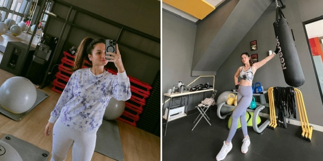 Miliki Body Goals yang Bikin Iri, Ini 10 Potret Tengku Dewi Putri Istri Andrew Andhika saat Olahraga