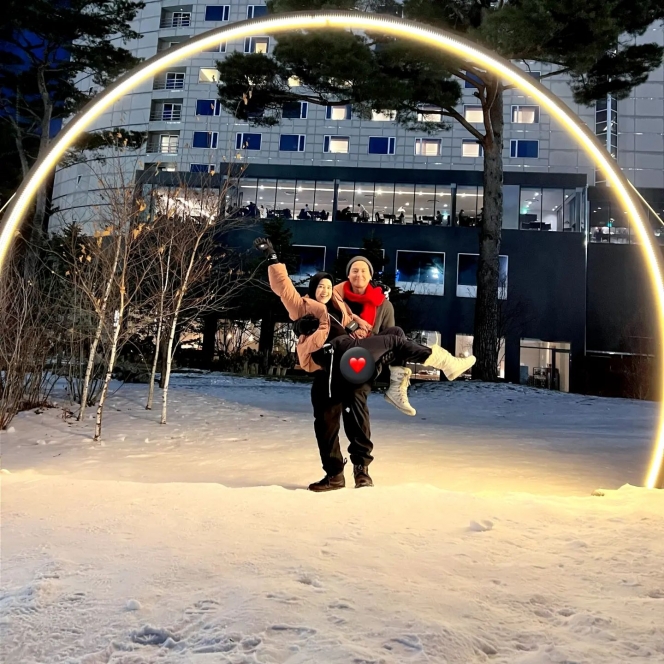 Deretan Potret Shaquille dan Jourell Anak Cut Meyriska Main Salju di Korea, Aksinya Bikin Netizen Gemas