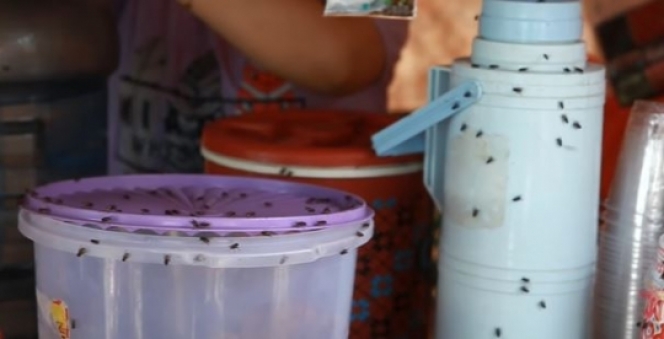 7 Potret Warung di Tumpukan Sampah yang Bikin Tidak Habis Pikir, Dagangannya Dikerubuti Lalat