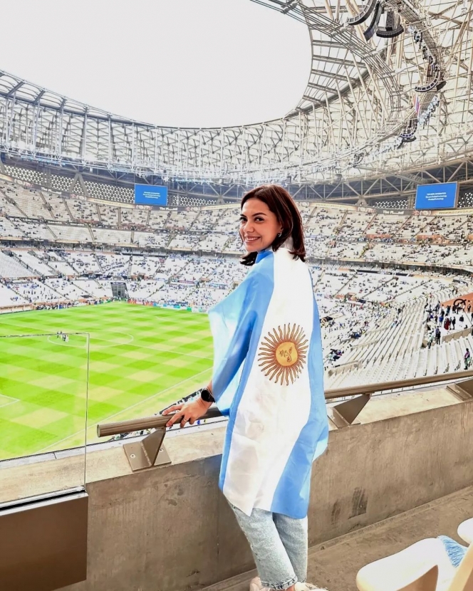 Deretan Momen Najwa Shihab Nonton Langsung Final Piala Dunia 2022, Bahagia Banget karena Argentina Juara