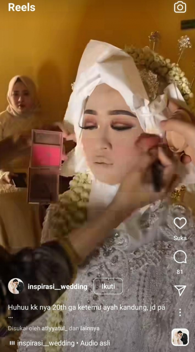 Pengantin Nangis Brutal hingga Make Up Luntur, Potret MUA Langsung Touch Up dan Bikin Manten Mirip Dita Karang