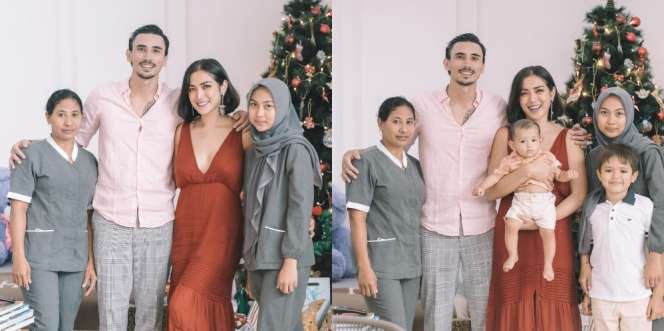 10 Momen Perayaan Natal Keluarga Jessica Iskandar, Bajunya yang Terlalu Terbuka Dikritik Tak Pantas