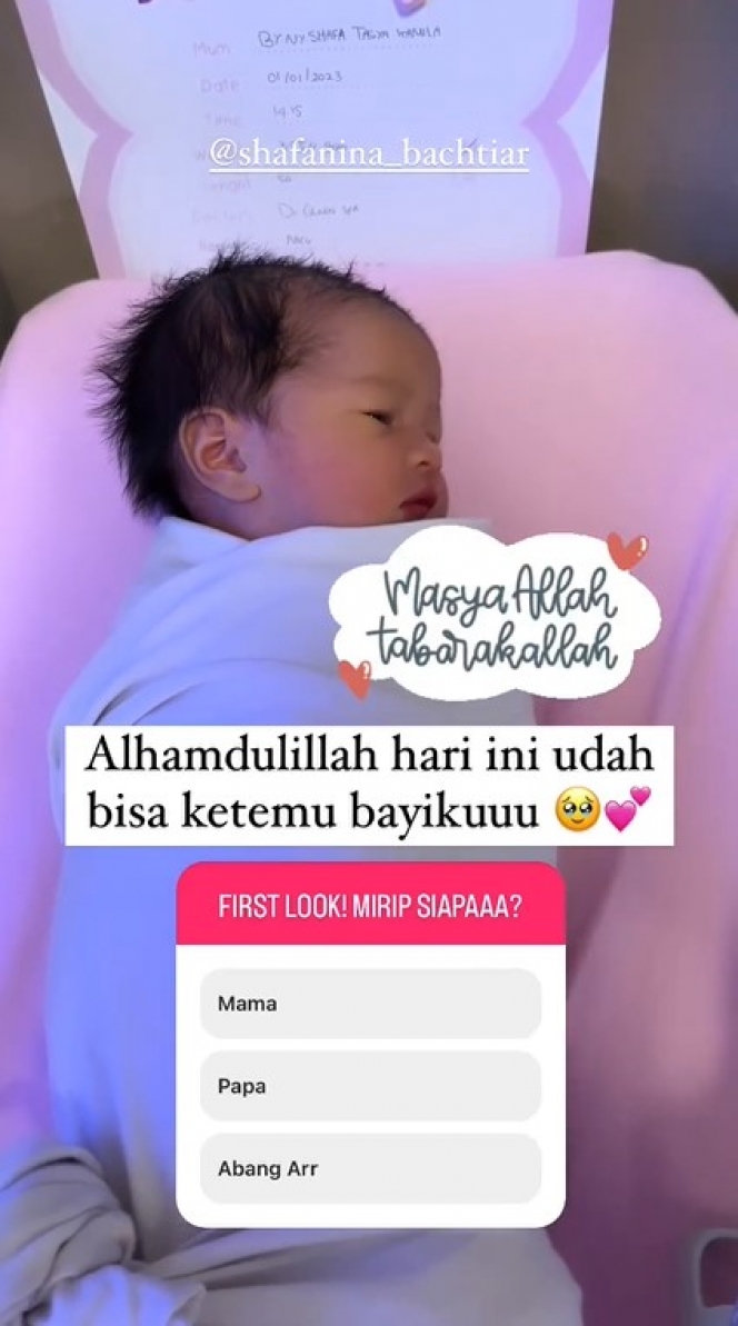 Deretan Potret Perdana Baby Shafanina Anak ke-2 Tasya Kamila, Rambut Tebalnya Bikin Salfok