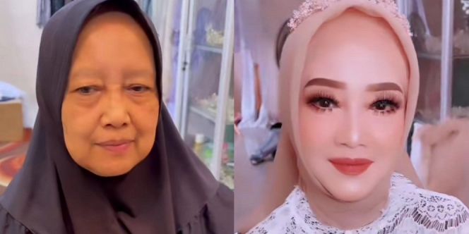 Potret Nenek Usia 67 Tahun Disulap Jadi Muda Lagi dengan Make Up, Hasilnya Bikin Pangling Banget