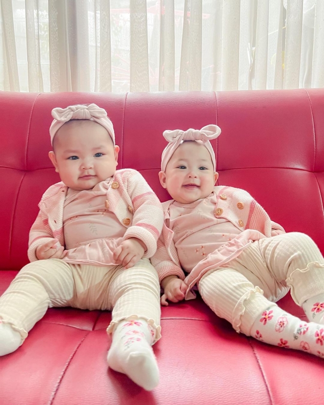 Potret Terbaru Si Kembar Alma dan Alsha Anak Anisa Rahma, Gemasnya Overload!