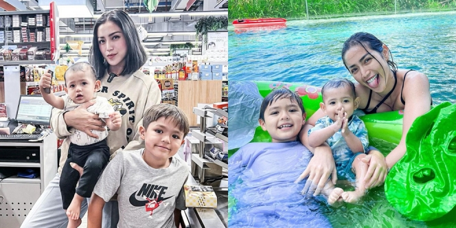 Disebut Lebih Cocok Jadi Kakak Adik, Ini Deretan Potret Jessica Iskandar saat Momong Dua Anak