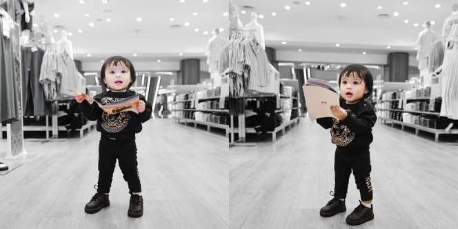 Bayi Mamba Super Gemas! Ini Deretan Potret Ameena Anak Aurel Hermansyah dan Atta Halilintar Pakai Outfit Serba Hitam