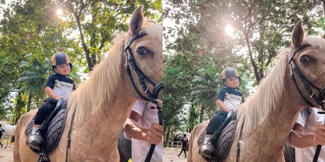 Potret Ukkasya Anak Zaskia Sungkar dan Irwansyah Tampil Gemas saat Naik Kuda, Netizen Auto Terpana