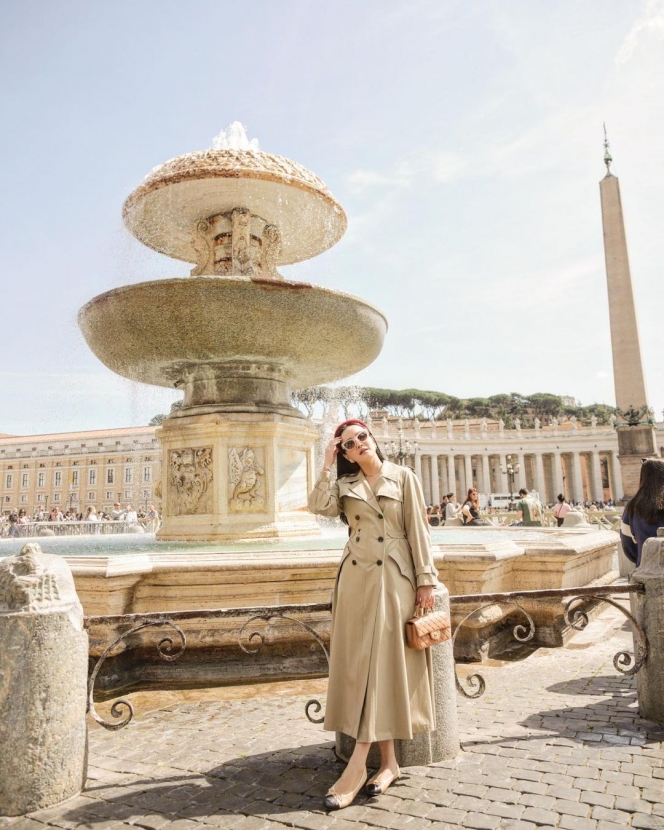10 Potret Shandy Aulia Liburan di Italia, Cantik dan Stylish Jadi Satu!