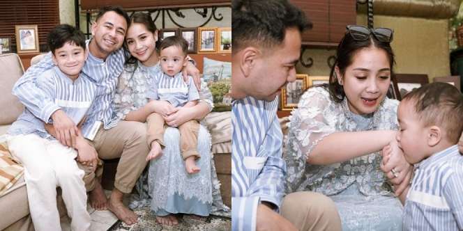 10 Potret Rayyanza Cipung Belajar Sungkem saat Lebaran, Wajah Rafathar Malah Bikin Salfok!