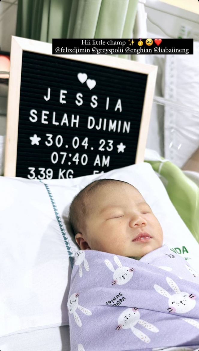 9 Potret Perdana Jessia Selah Djimin Anak Greysia Polii yang Baru Saja Lahir, Gemas dan Gembul Banget!