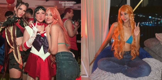 9 Potret Anya Geraldine Cosplay Jadi Nami di Pesta Ulang Tahun Geng Aries, Bikin Wibu Semakin Terpikat!