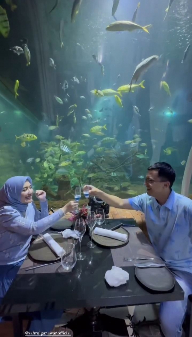 Deretan Potret Sahrul Gunawan dan Dine Mutiara Honeymoon di Bali, Romantis Abis!