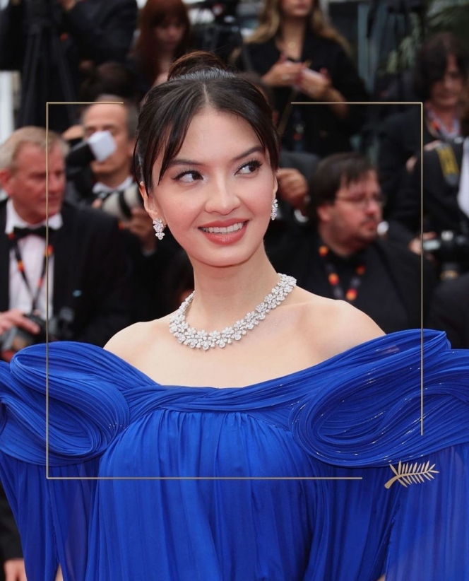Potret Raline Shah di Red Carpet Cannes Film Festival 2023, Tampil Cantik Pakai Dress Biru!