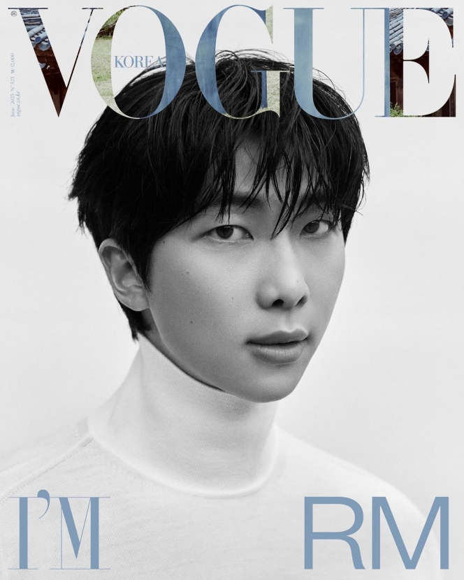 10 Potret Menawan RM BTS Jadi Cover Majalah Vogue Korea, Pesonanya Auto Bikin Fans Klepek-Klepek