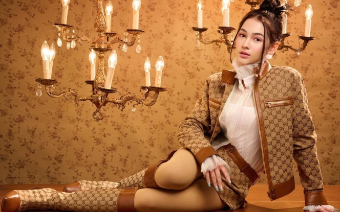 7 Potret Sandrina Michelle dalam Balutan Outfit dari Brand Gucci, Tampil Elegan dan Gorgeous Abis!