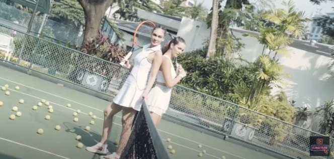 Deretan Potret Luna Maya dan Nia Ramadhani di Lapangan Tenis, Siap Tanding Lawan Gigi dan Gege