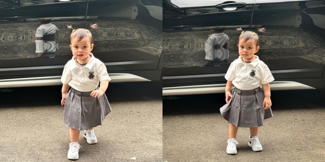 Potret Zakia Anak Natta Reza Tampil Cute dengan Rambut Kuncir Dua, Gemas Kiyowo!