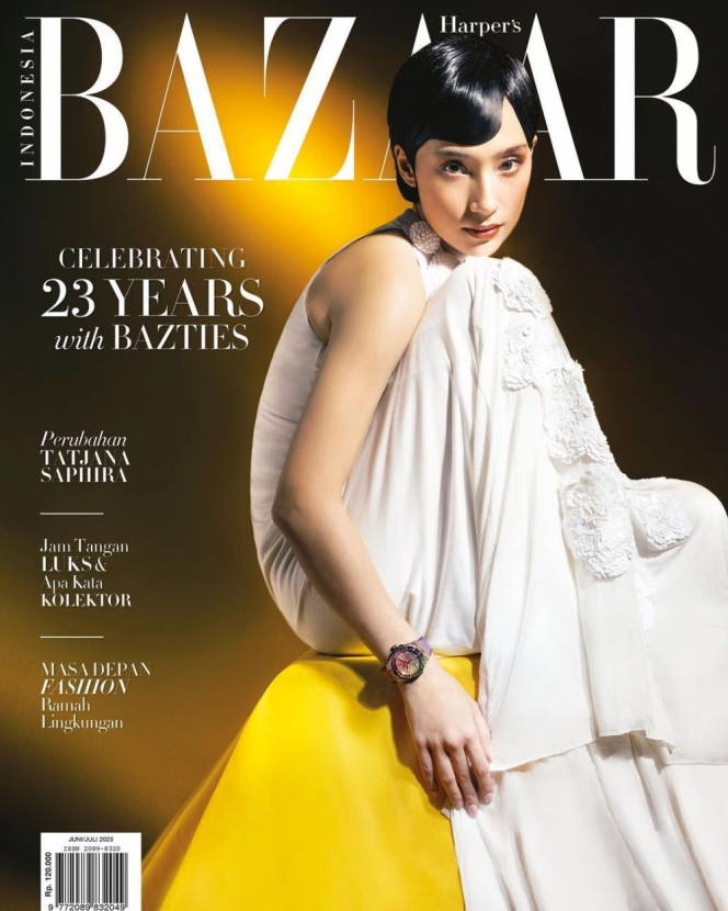 Deretan Pemotretan Tatjana Saphira untuk Cover Majalah Bazaar Indonesia, Stunning dengan Style Rambut Bondol