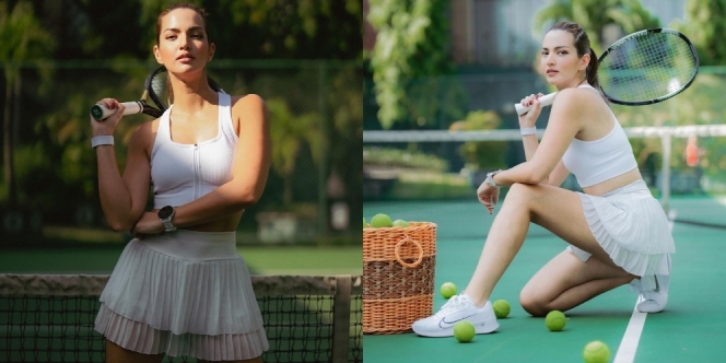 Bak Super Model, Ini Deretan Potret Nia Ramadhani Pakai Rok Mini Pamer Body Goals di Lapangan Tenis