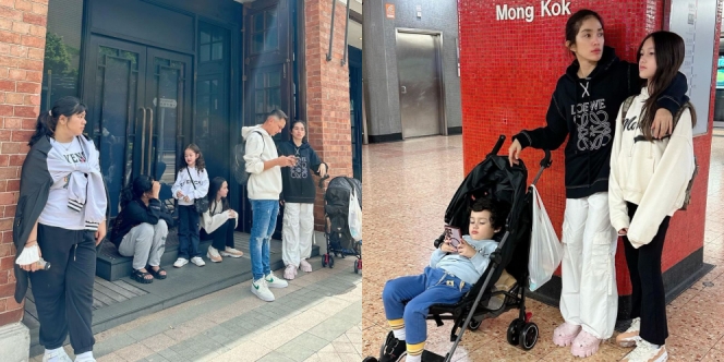 10 Potret Keluarga Ussy Sulistiawaty Jalan-jalan ke Hong Kong, Kompak Banget!