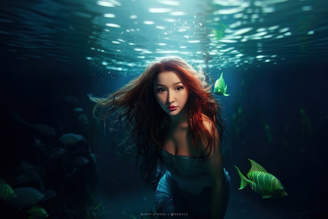 6 Potret Lucinta Luna Cosplay Ariel Mermaid, Cocok Nggak nih?